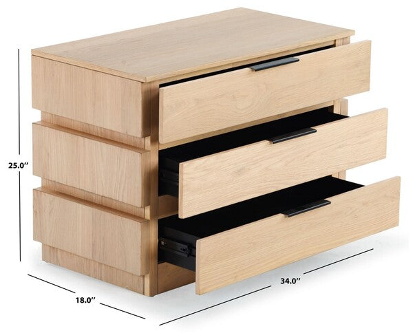 Titus 3 Drawer Stacked Chest