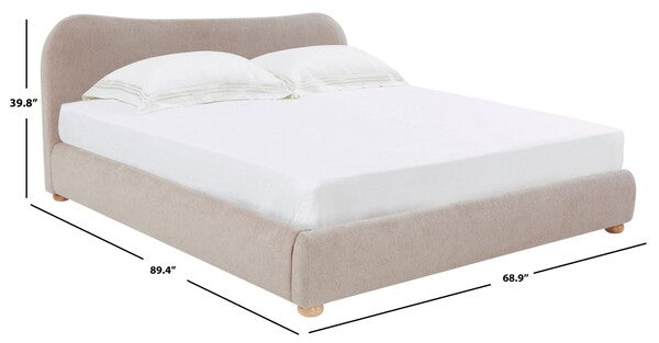 Beccarose Velvet Bed