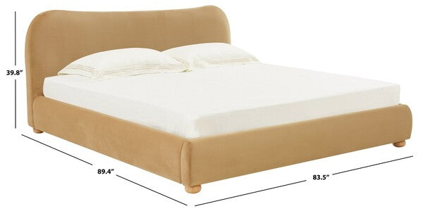 Beccarose Velvet Bed