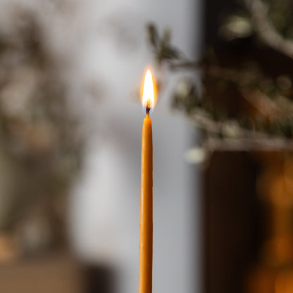 Melissa Beeswax Thin Tapers - Pack of 15