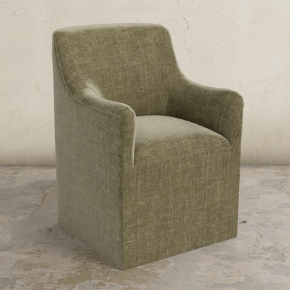 Priya Dining Armchair with Casters