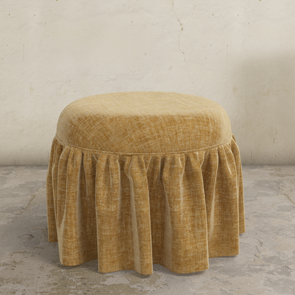 Eloise Ruffle Ottoman