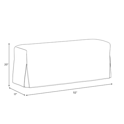 Andrea Slipcover Dining Bench