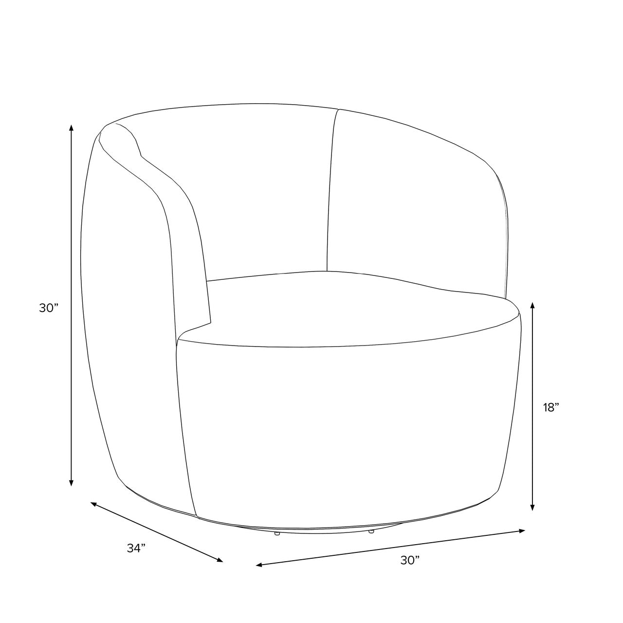 Collette Swivel Chair