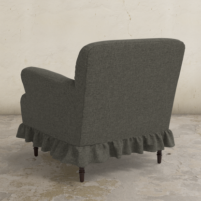 Elle Ruffle Slipcover Armchair