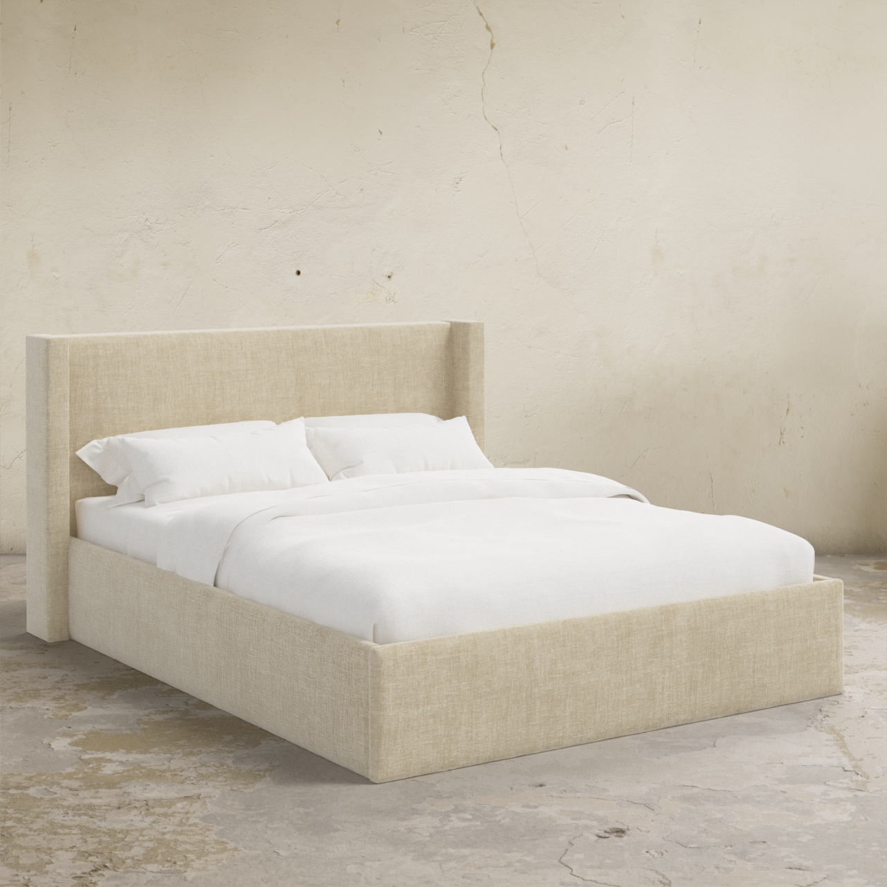 Thea 40" Wingback Platform Bed