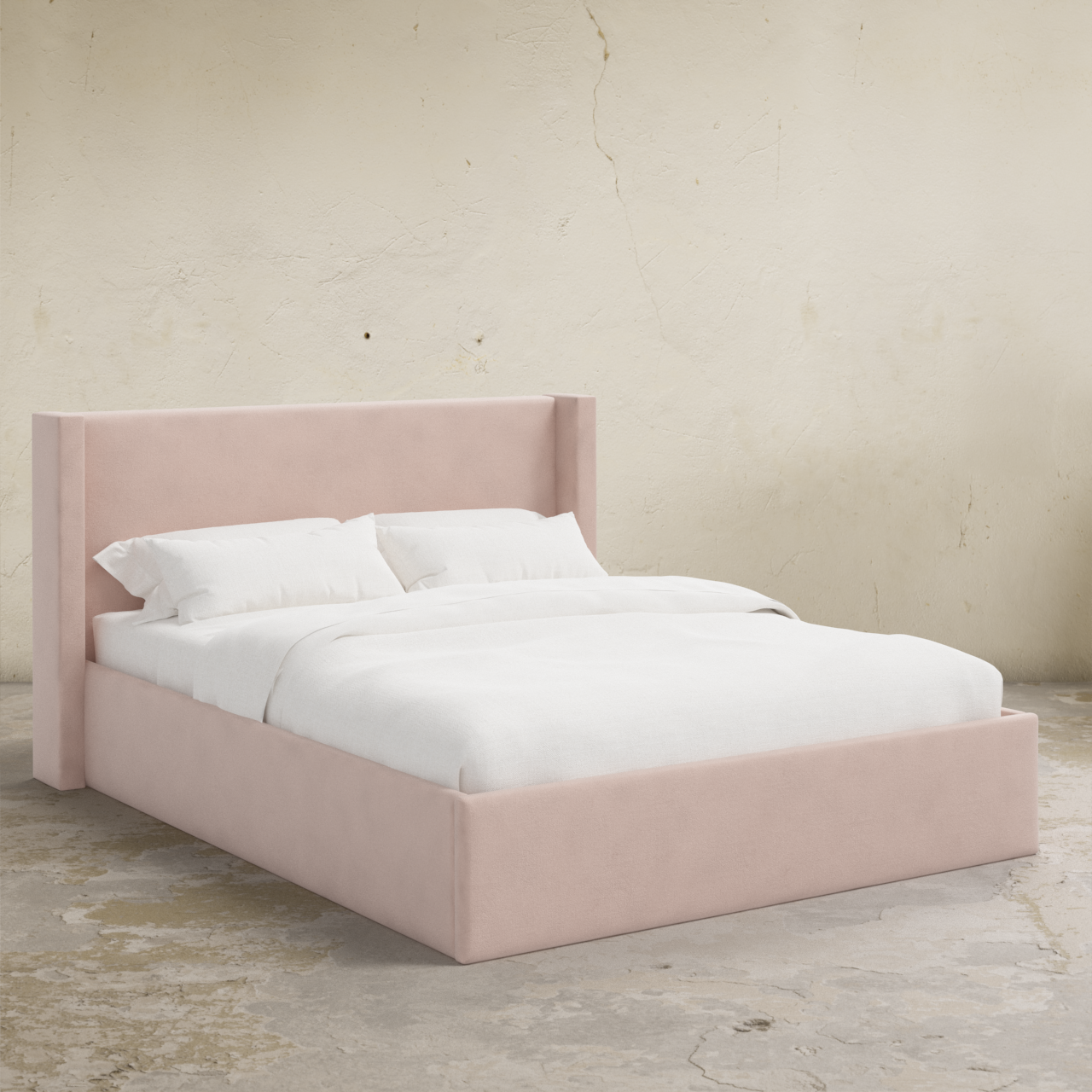 Thea 40" Wingback Platform Bed