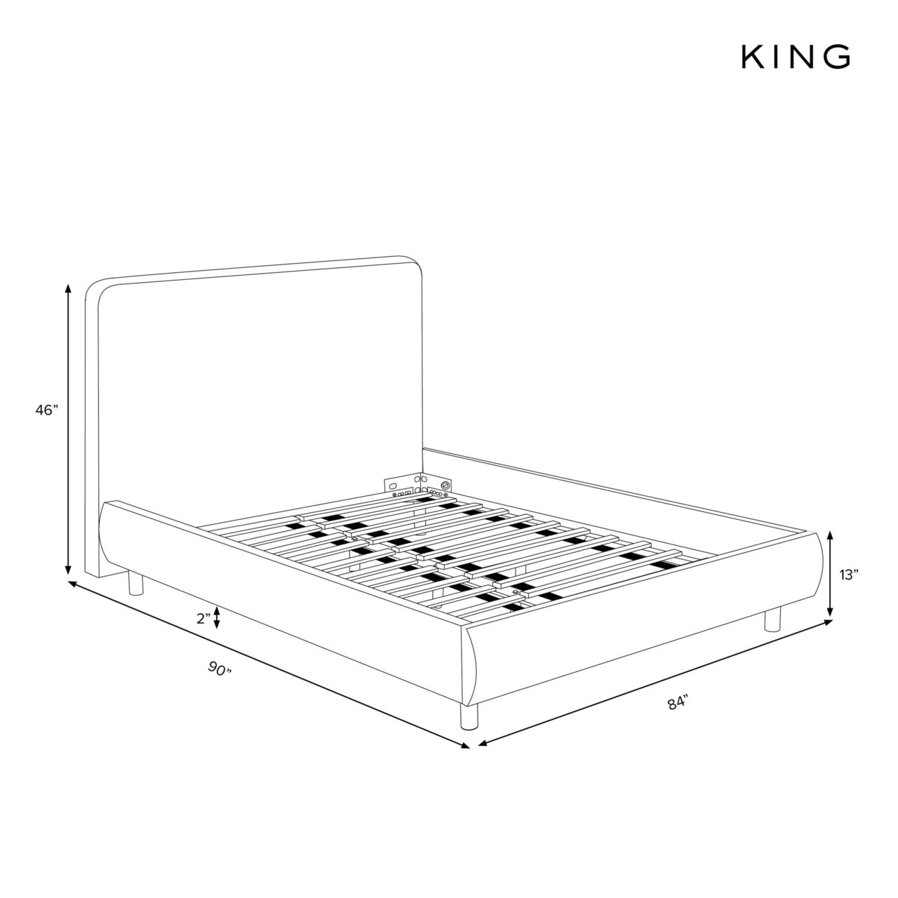 Aster Platform Bed