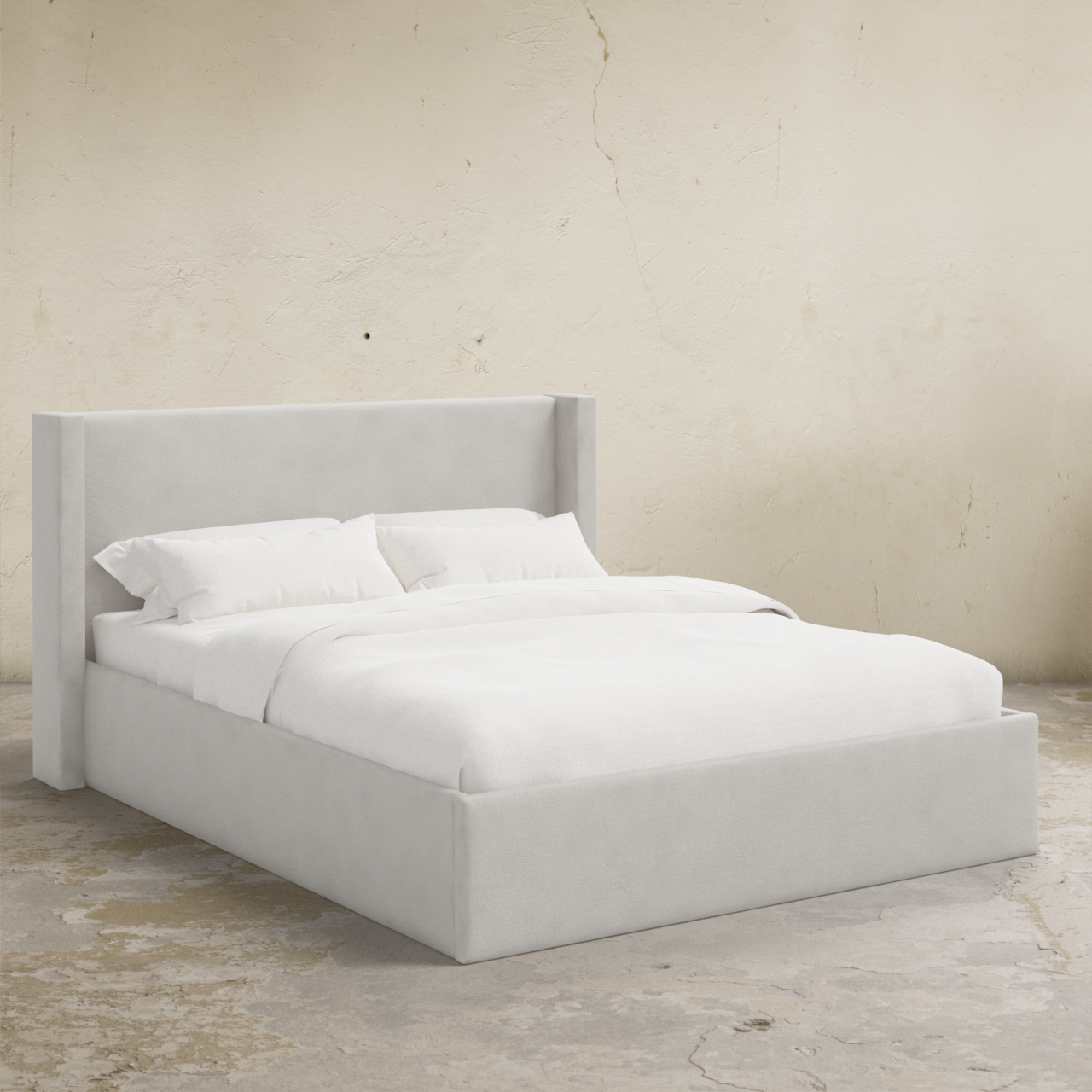 Thea 40" Wingback Platform Bed