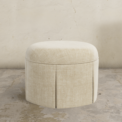 Ely Skirted Ottoman