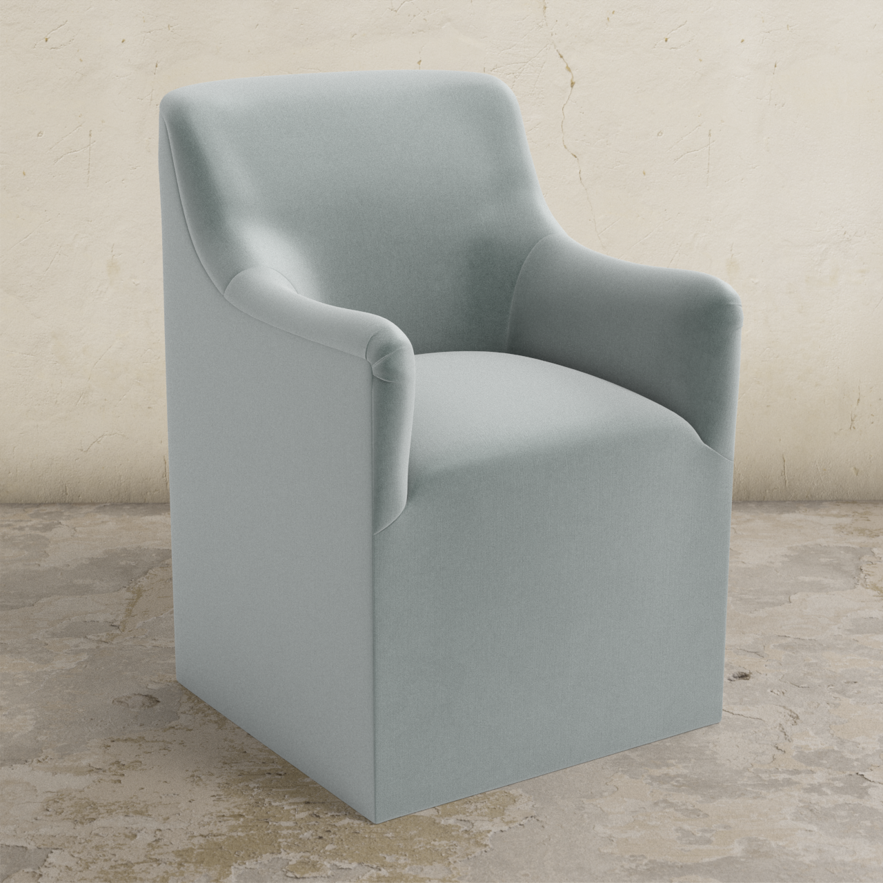 Priya Dining Armchair with Casters