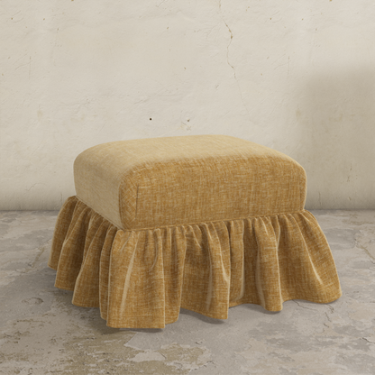 Edith Ruffle Ottoman
