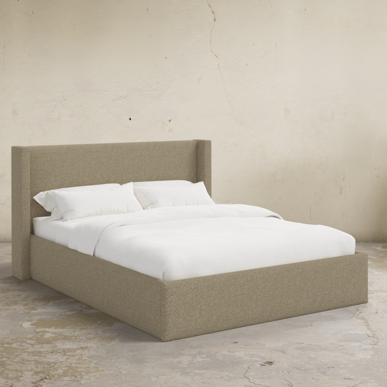 Thea 40" Wingback Platform Bed