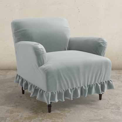 Elle Ruffle Slipcover Armchair