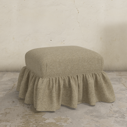 Edith Ruffle Ottoman