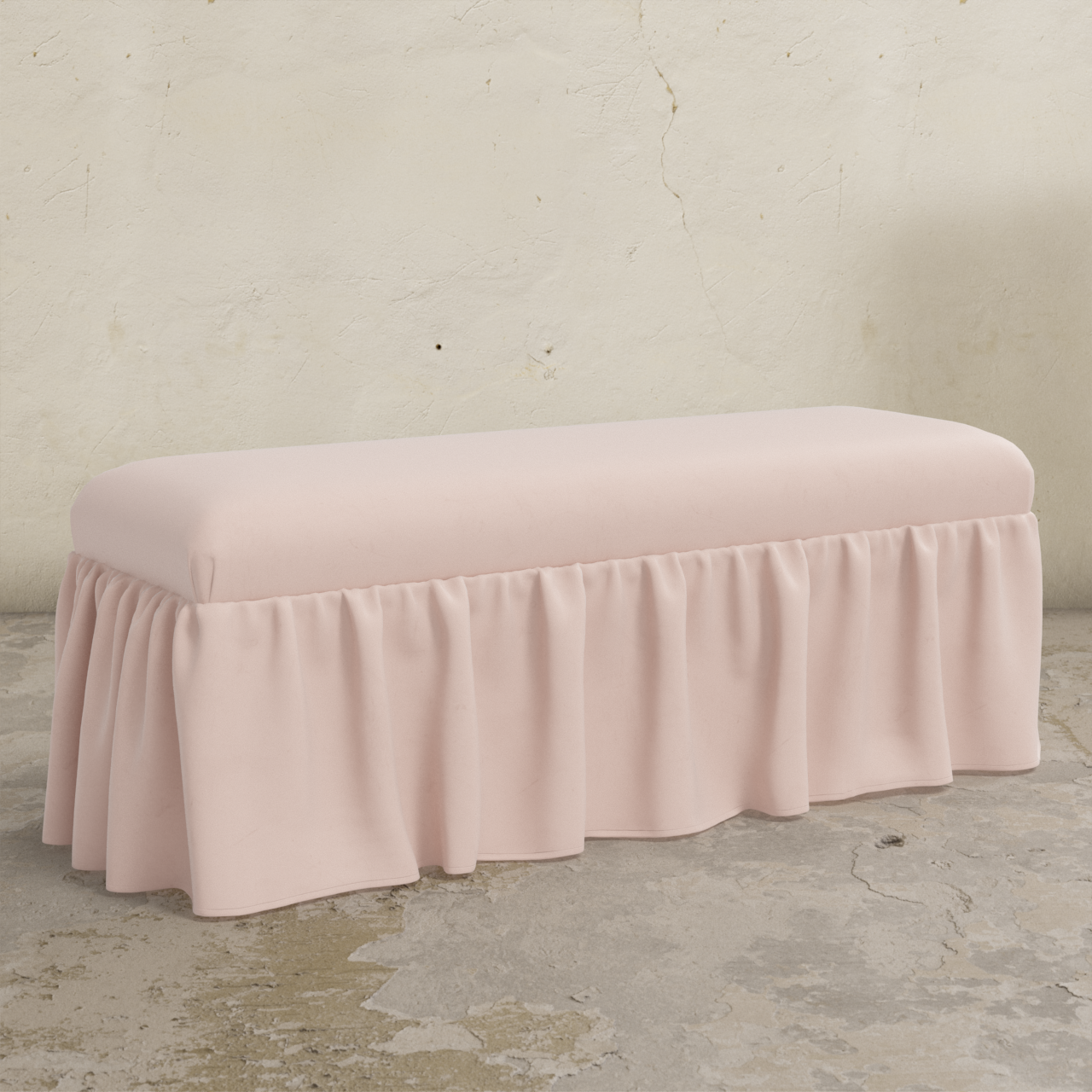 Nia Ruffle Dining Bench