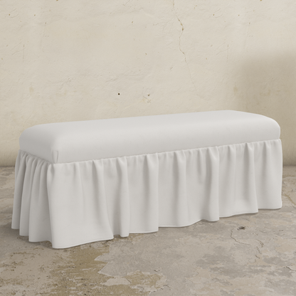 Nia Ruffle Dining Bench