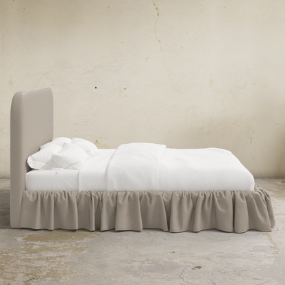 Mina Ruffle Platform Bed