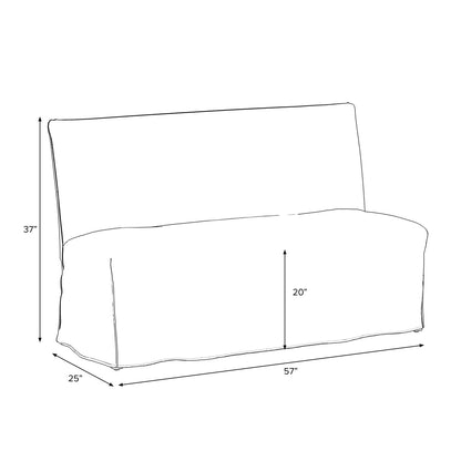 Kay Slipcover Dining Banquette