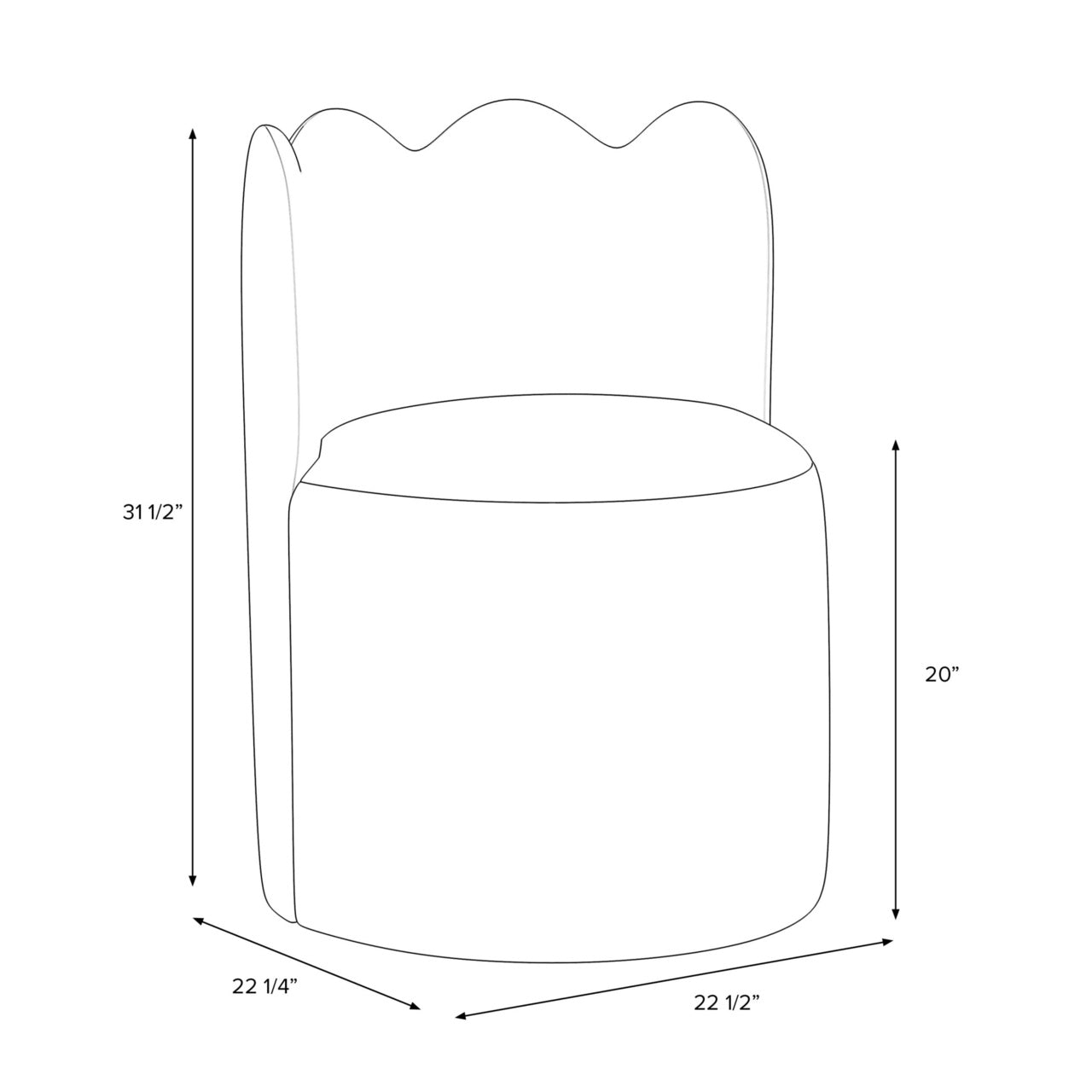 Nyla Swivel Dining Chair