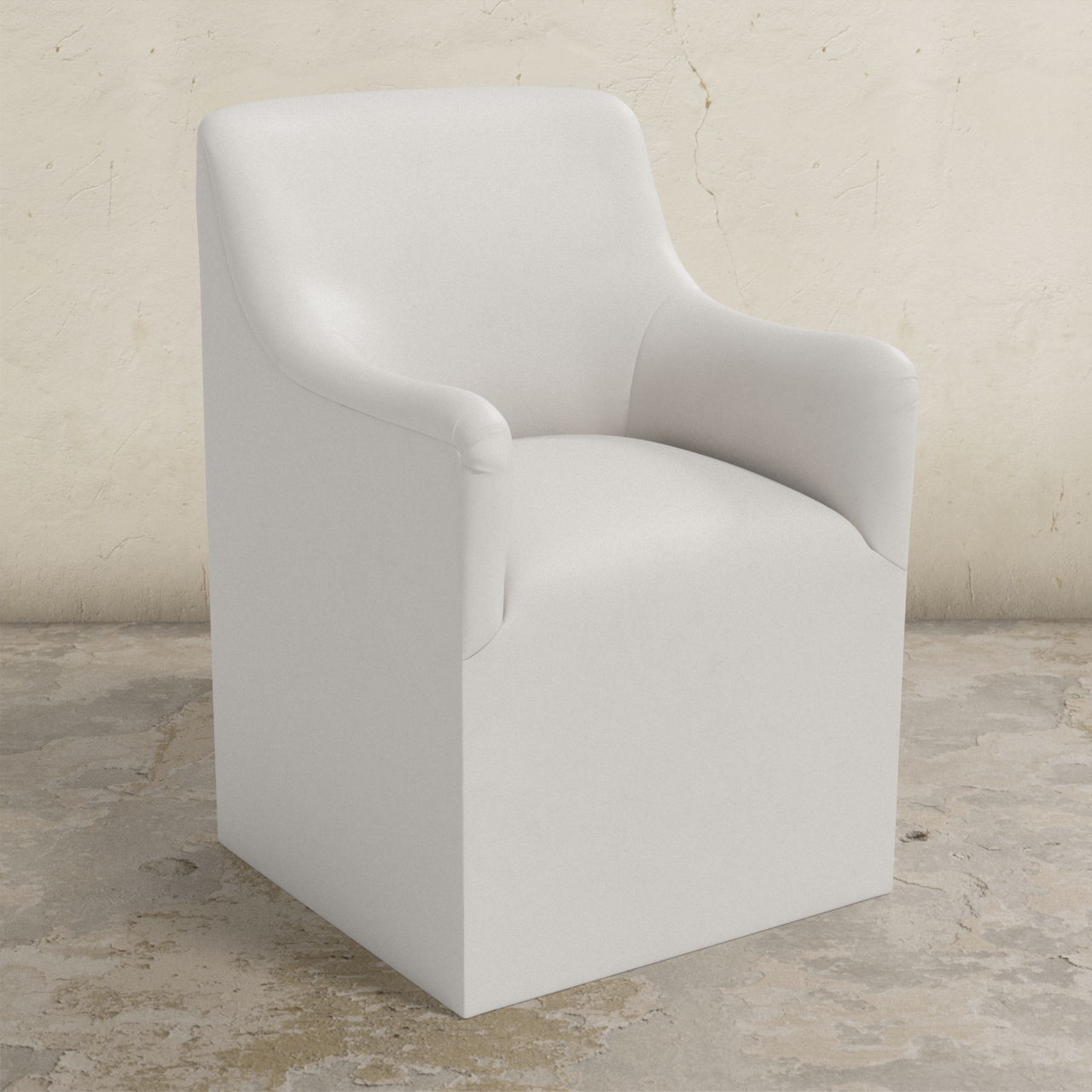 Priya Dining Armchair with Casters
