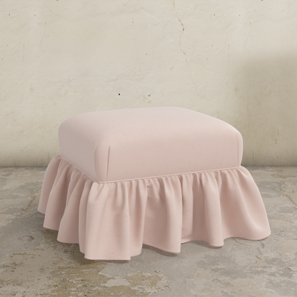 Edith Ruffle Ottoman