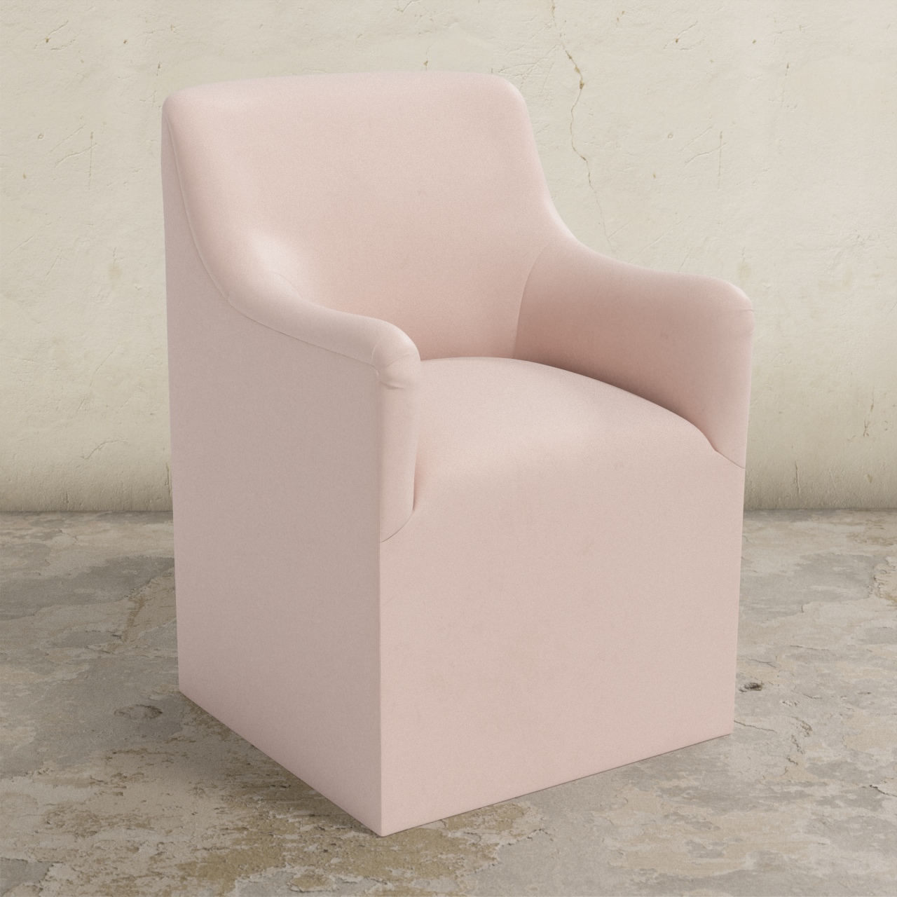 Priya Dining Armchair with Casters