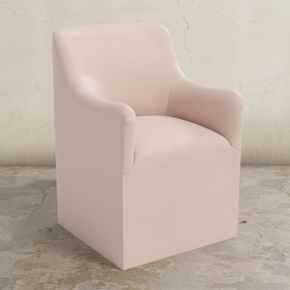 Priya Dining Armchair with Casters