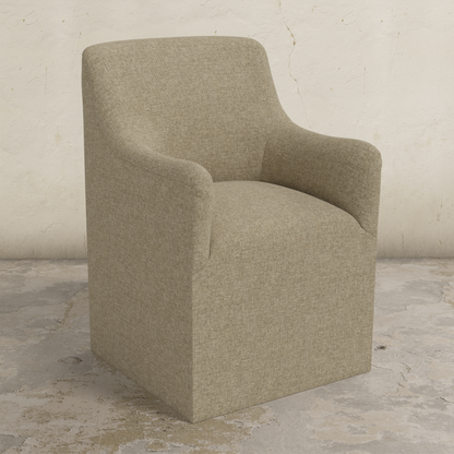 Priya Dining Armchair with Casters