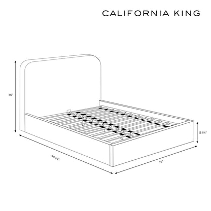 Mina Ruffle Platform Bed