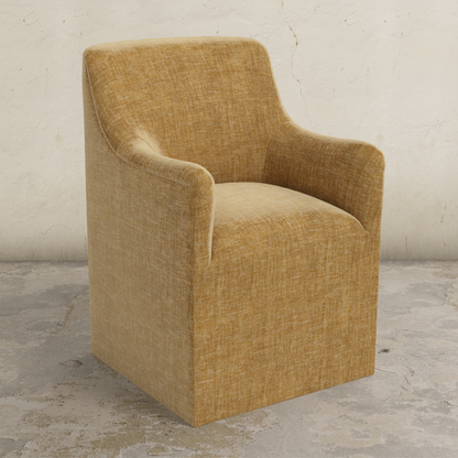 Priya Dining Armchair with Casters