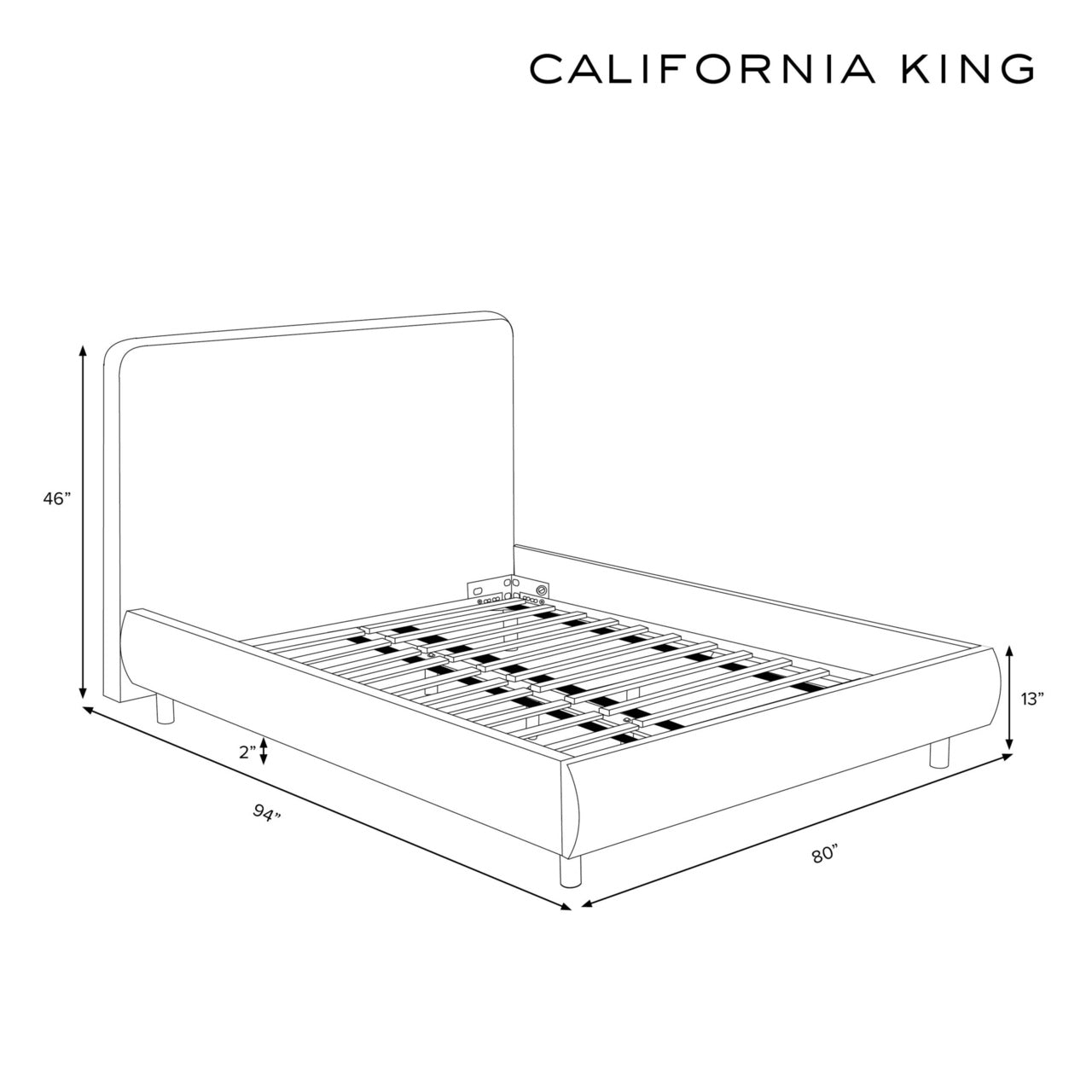 Aster Platform Bed