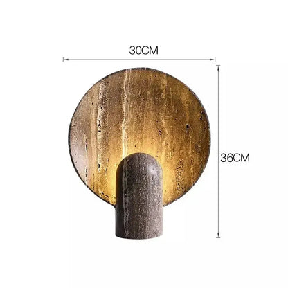 Faux Travertine Stone Lamp