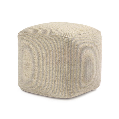 Madison Pouf - Ivory Natural