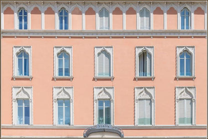 Pink building, Como, Italy