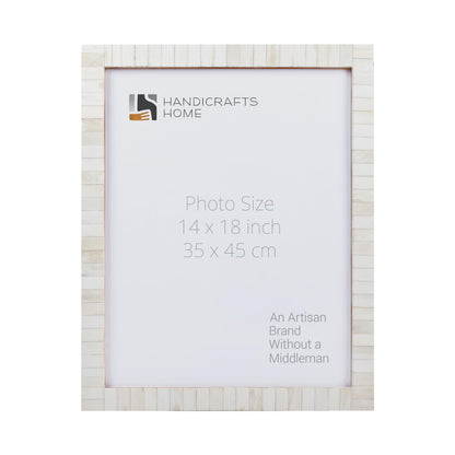 Poster Picture Frame Classic Bone Inlay in 2 Sizes, White