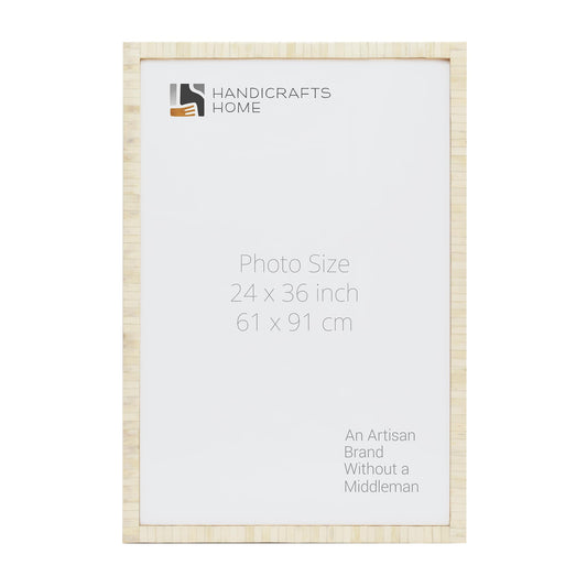 Poster Picture Frame Classic Bone Inlay in 2 Sizes, White