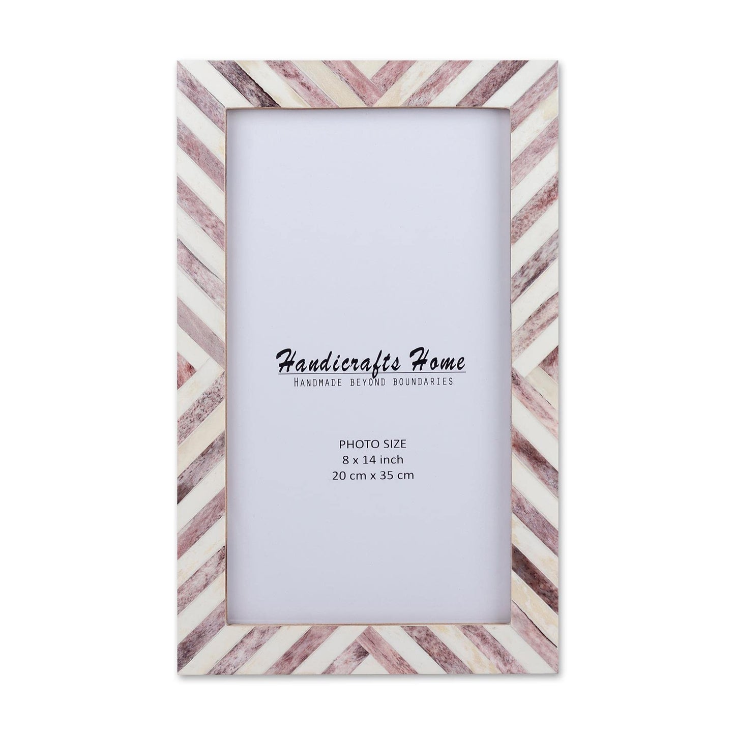 Poster Picture Frame Chevron Pattern in 5 Sizes, Brown