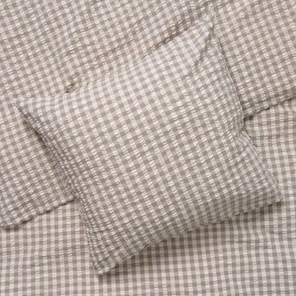 JUNA Bæk&Bølge Duvet Cover Set, Queen, Grey/Birch