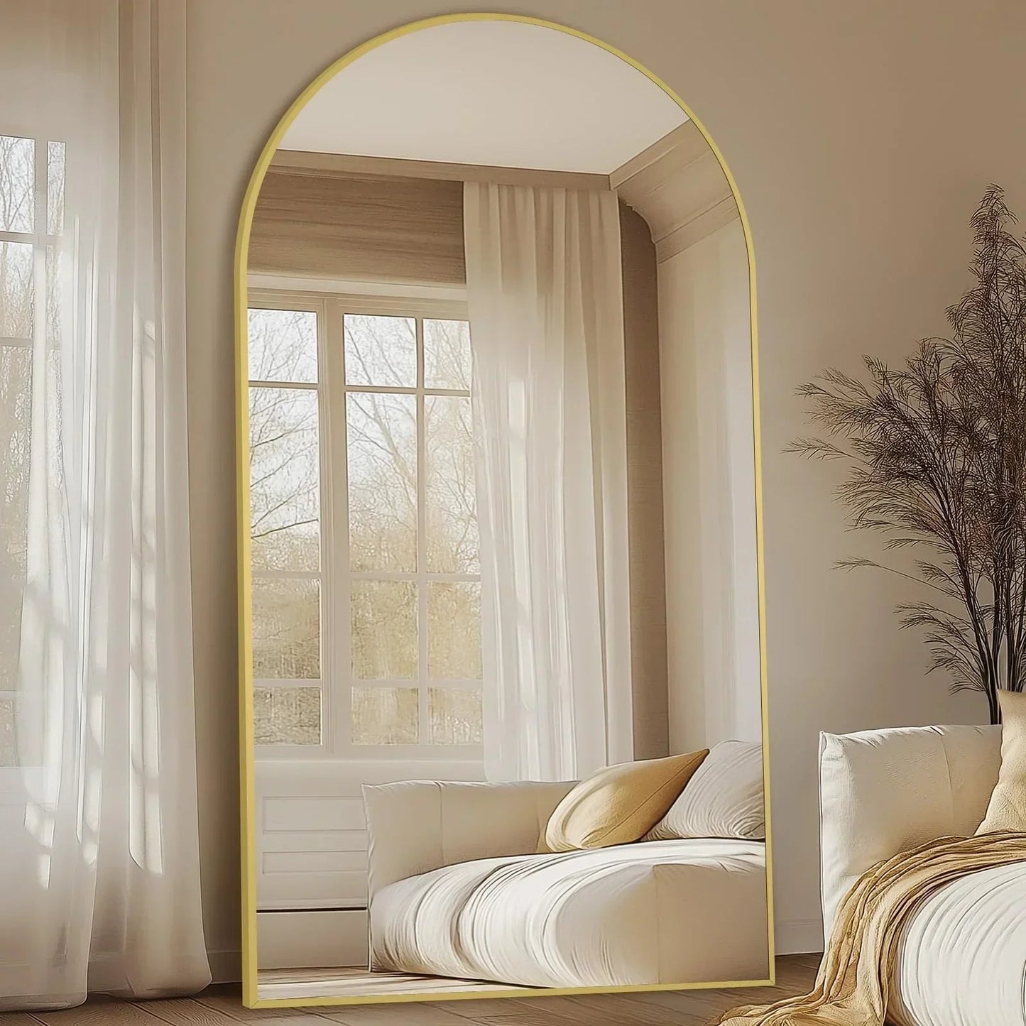 Oversized Arch Floor Mirror