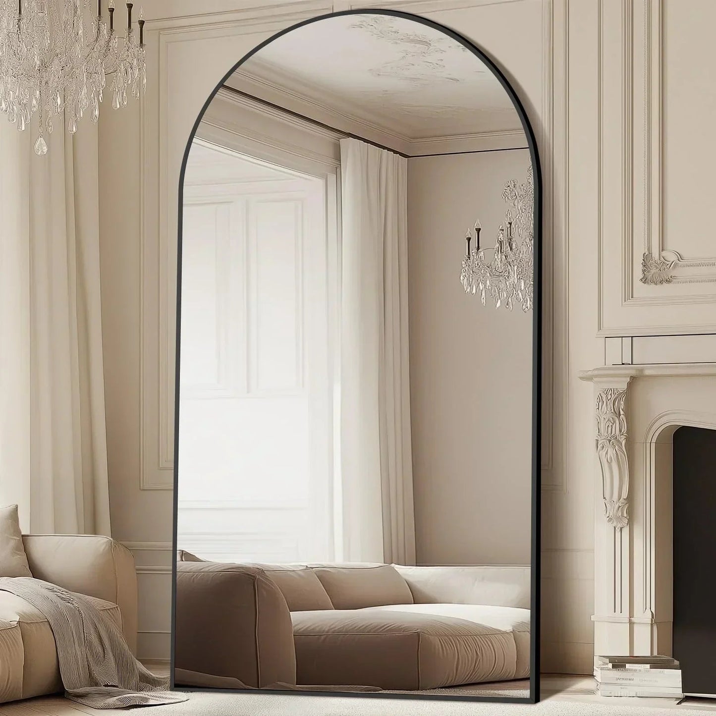 Oversized Arch Floor Mirror