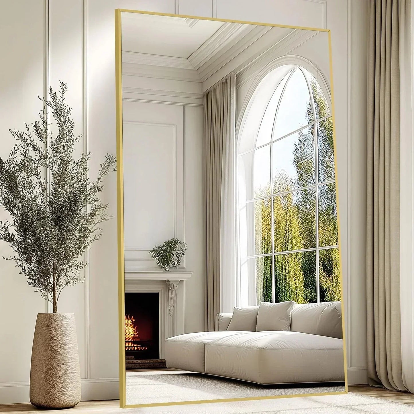 Oversized Arch Floor Mirror