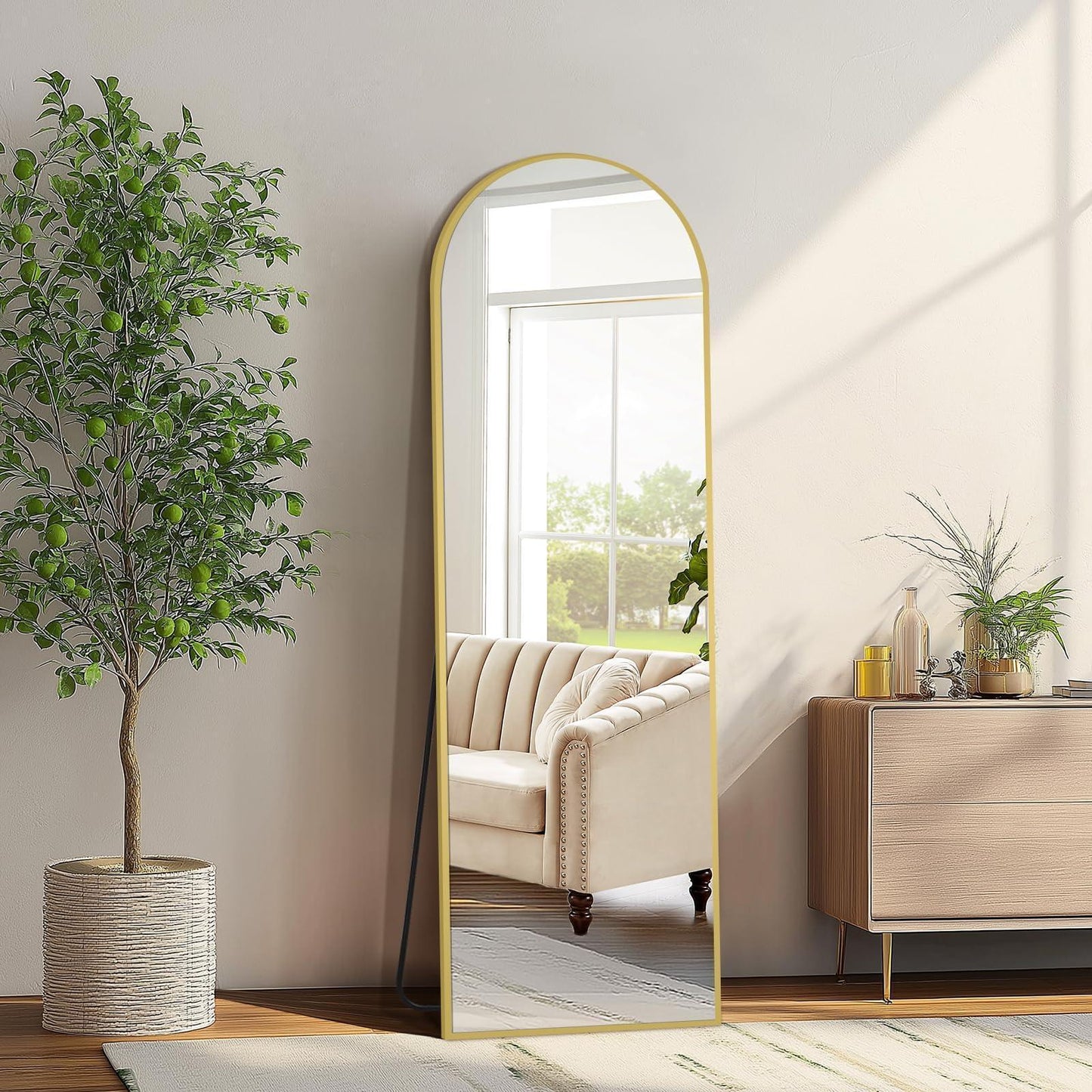 Oversized Arch Floor Mirror