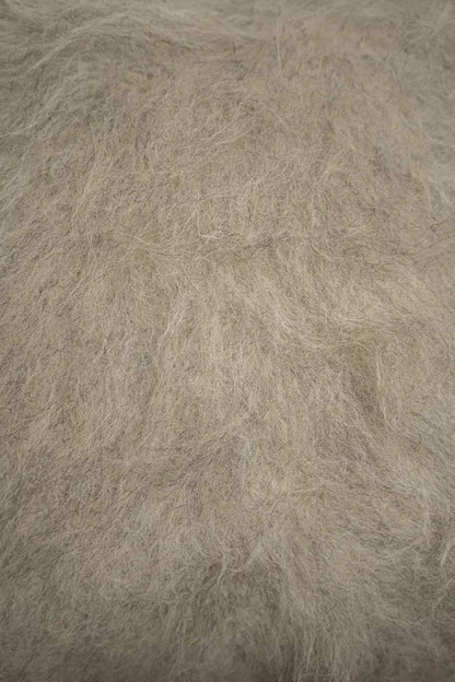 Organic Wool Pillow - Handwoven Brushed Wood Decorative Pillow