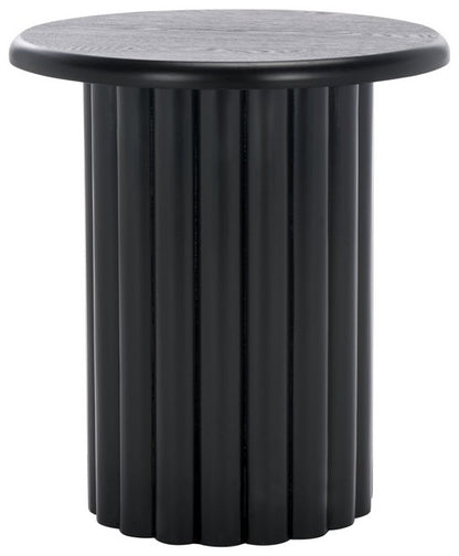 Monka Round End Table - Black