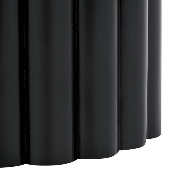Monka Round End Table - Black