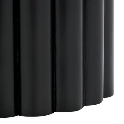 Monka Round End Table - Black