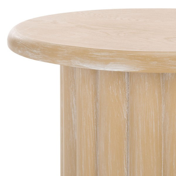 Monka Round End Table - Natural