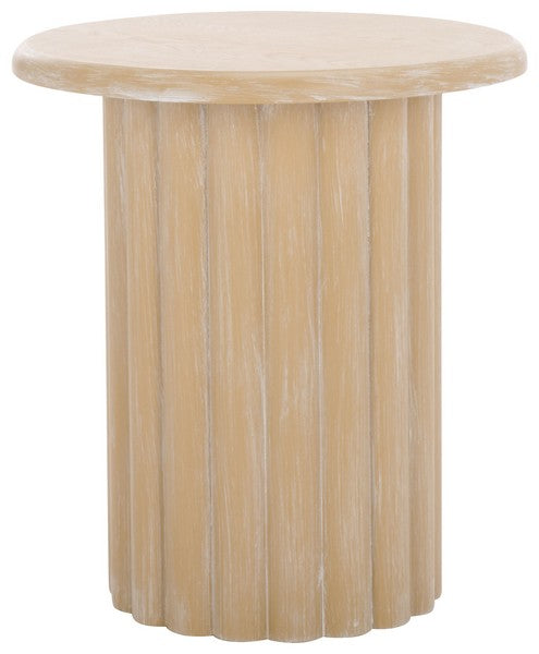Monka Round End Table - Natural