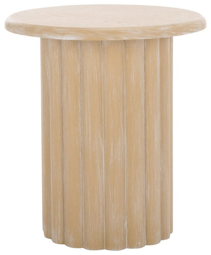 Monka Round End Table - Natural